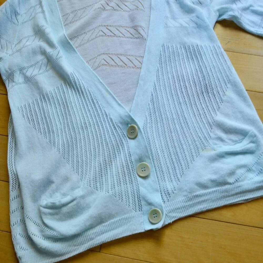 Comptoir Des Cotonniers Crochet Cutout Cardigan Size XS - Picture 4 of 11